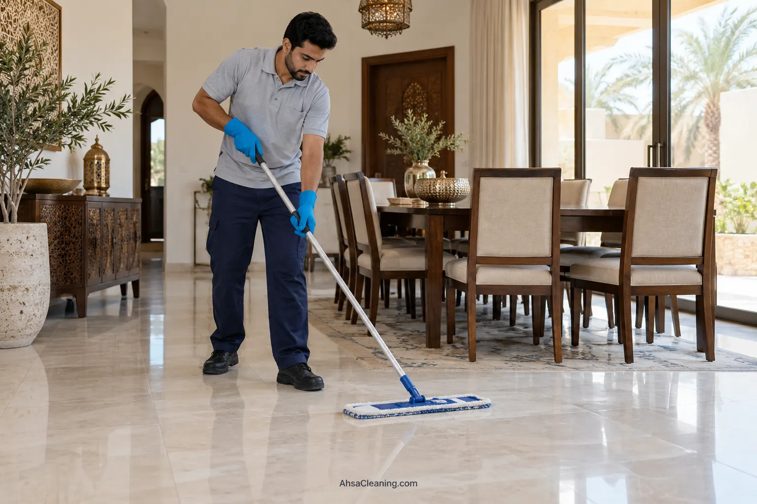 تنظيف أرضيات المنزل في الاحساء